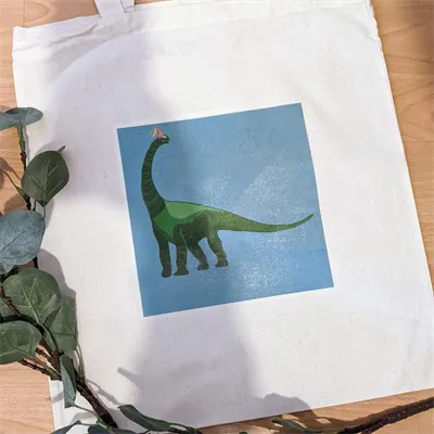 Party Dinosaur tote bag 1