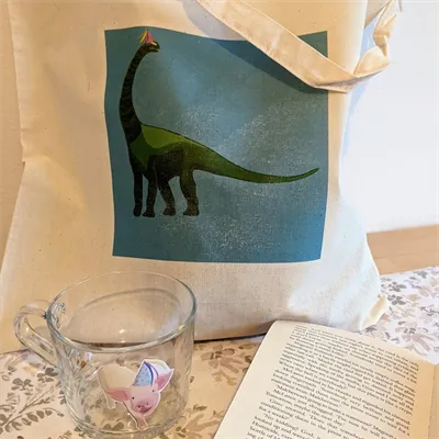 Party Dinosaur tote bag 2
