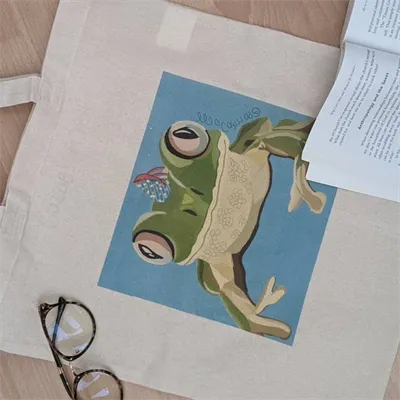 Party Frog / froggy tote bag 1