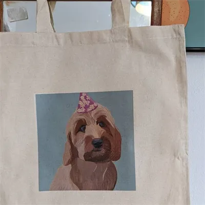 Party golden doodle /puppy tote bag 3