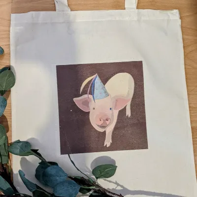 Party Pig tote bag 1