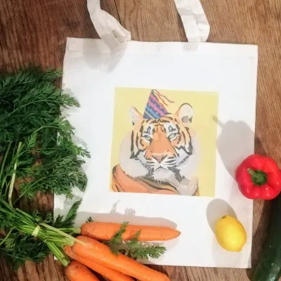Party tiger tote bag 1