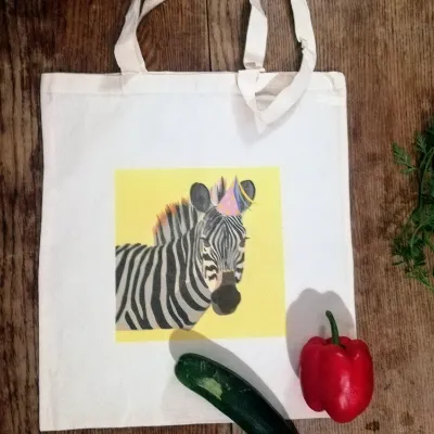 Party zebra tote 1