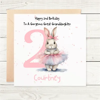 Personalised 1st Birthday Card Daughter 3