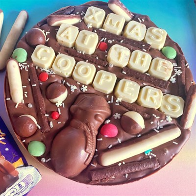 Personalised Christmas Chocolate Gift by Coco Queens
