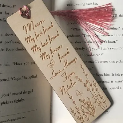 Personalised engraved bookmark, Mother’s 4