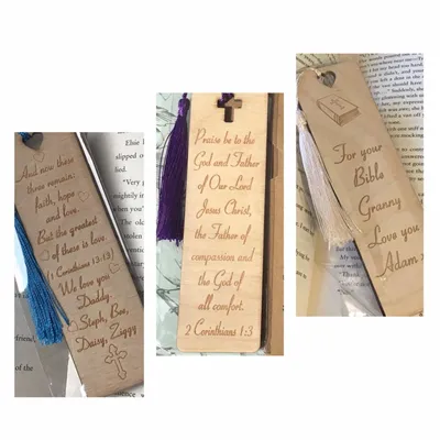 Personalised engraved Christian wooden b 2
