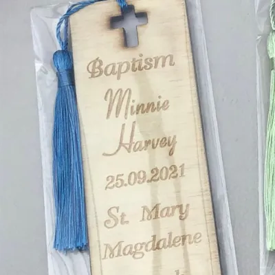 Personalised engraved Christian wooden b 5