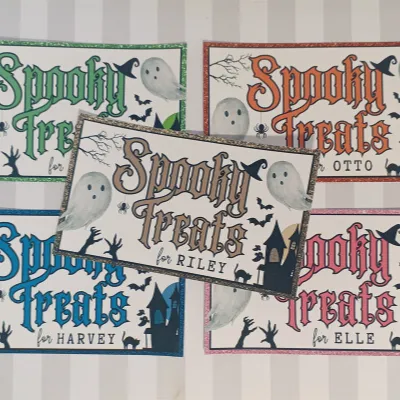 Personalised Halloween Treat Box I Spook 3