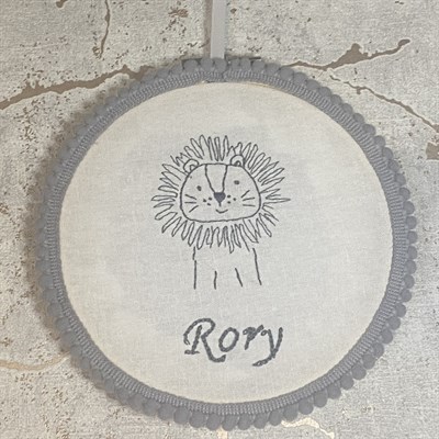 Personalised Name Hoop - Lion by MyBroidery
