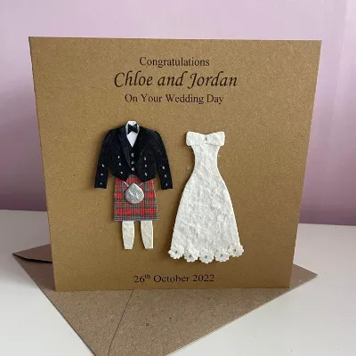 Personalised Scottish Wedding Card 3