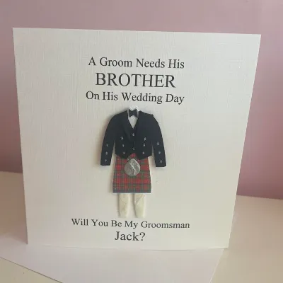 Personalised Scottish Will You Be Card 3