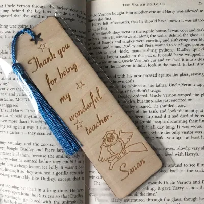 Personalised teachers bookmark. Christma 5