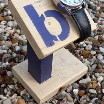 Personalised  watch display stand reclai 3