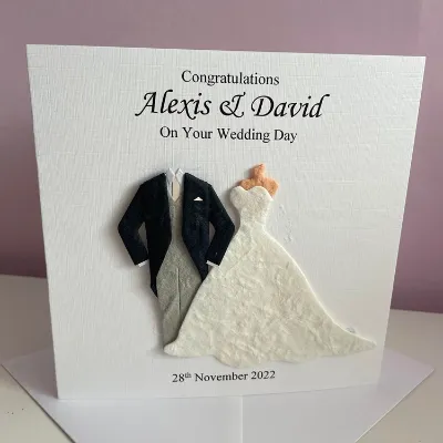 Personalised Wedding Card Mr & Mrs Coupl 4