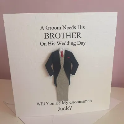 Personalised Will You Be Best Man Card 1