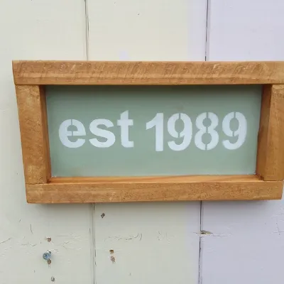 Personalized Handmade est date framed pr 3