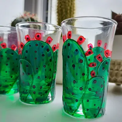Prickly Pear Cactus Shot Glasses 2