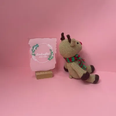 Rain deer crochet toy 2