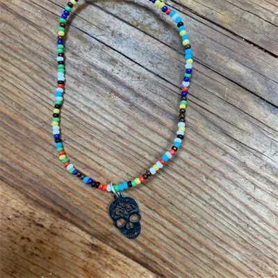 Rainbow Day of the Dead Bracelet (663) 1