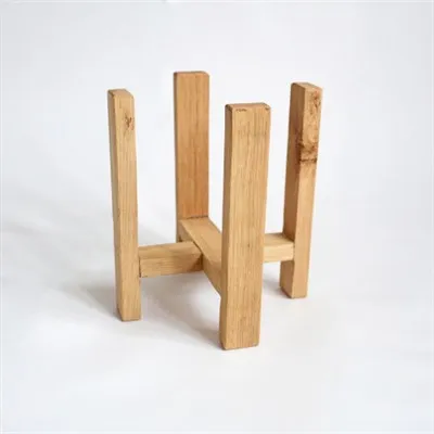 Reversible Chunky Oak Plant Stand