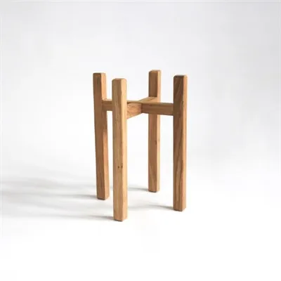 Reversible Slim Oak Plant Stand