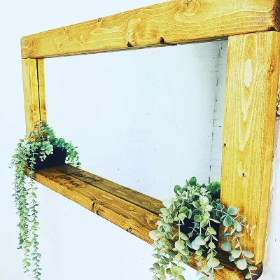 Rustic Bathroom mirror 3