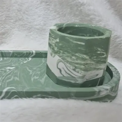 Sage green accessory try and pot set