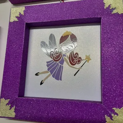 Set of 3 Pictures Made of card Fairies 3