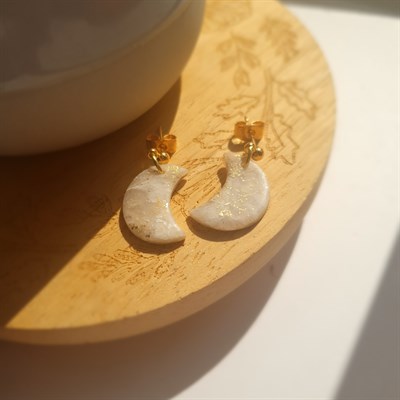 Simple Moon Earrings by Trinkets