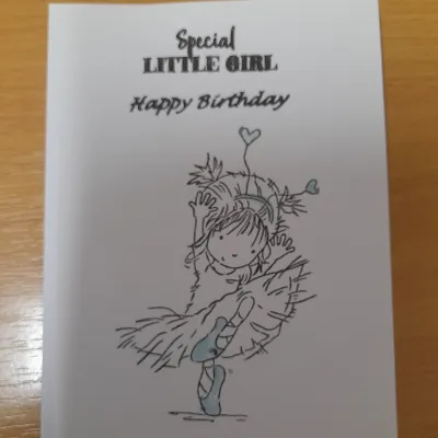 Special Little Girl birthday Fairy card 1