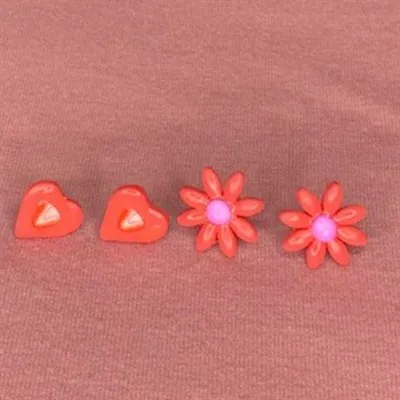 Spring fling Daisy fruit duo studs sliced strawberry