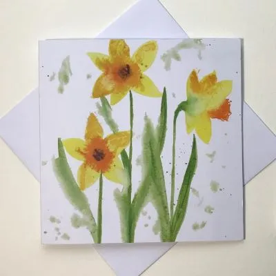 Daffodil Greetings Card