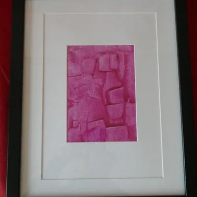 Study in Pink; acrylic on canvas board by Rev Deb Artworks