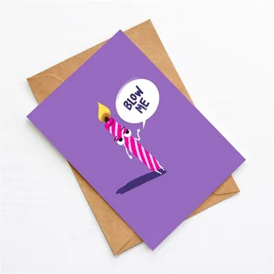 Supermeeps Greetings Card Bundle - Cheeky Birthday Candle