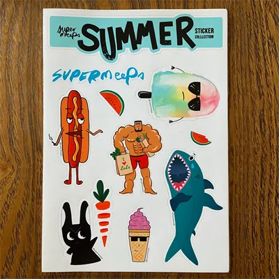 Supermeeps Seasonal Sticker Sheets Summer