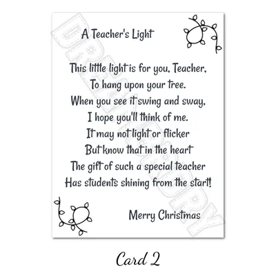 Teacher Christmas Lightbulb Ornament 4