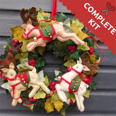 The Jingle Of Bells Christmas Wreath Available as a Complete Kit