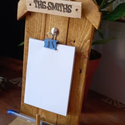 The shed personalised memo pad hang or s 2