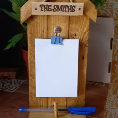 The shed personalised memo pad hang or s 4