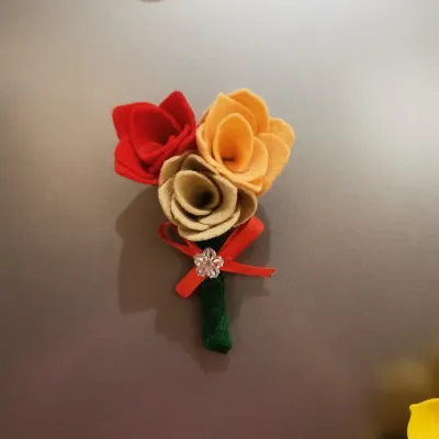 This lovely Handmade felt flower fridge  1