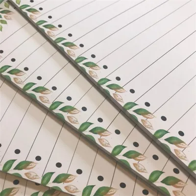 To Do List notepad green leaf print  - t 3