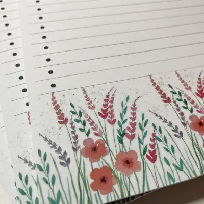 To do list notepad pink meadow art print 2
