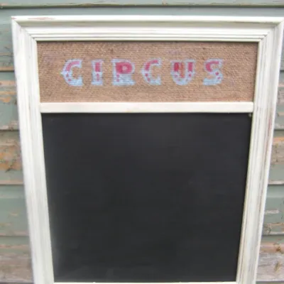 Vintage design frame circus chalkboard 1