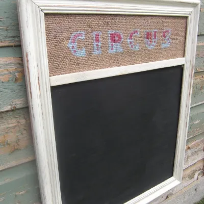 Vintage design frame circus chalkboard 2
