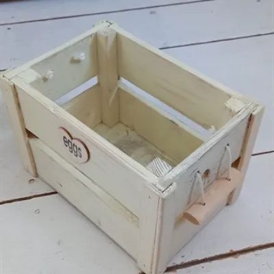 Vintage Rustic Handmade  Egg Crate 1