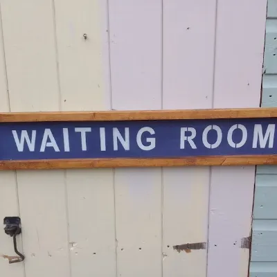 Waiting Room handmade sign 1