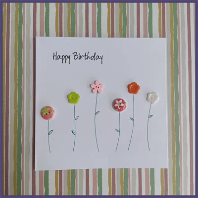 Wild Flowers Handmade Card 4
