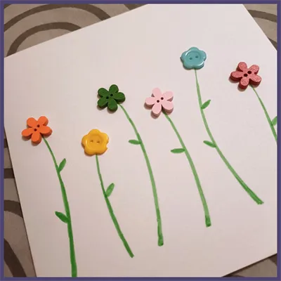 Wild Flowers Handmade Card 7