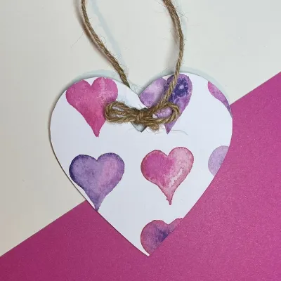 Wooden Hanging Heart Ornaments Decoratio 4